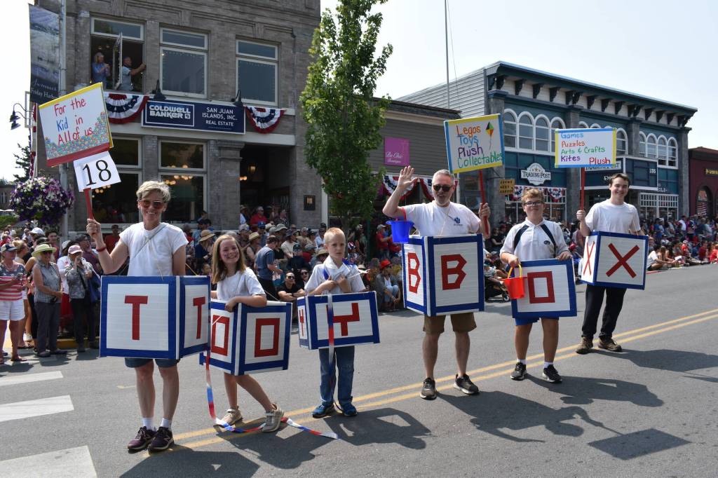 Kelley Balcomb-Bartok staff photo
Toy Box got into the act during the 2023 Friday Harbor Fourth of July parade.