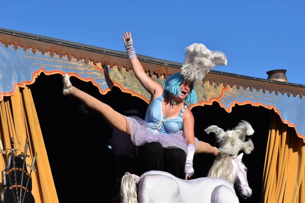 Staff photo \ Kelley Balcomb-Bartok
A performer on a horse.