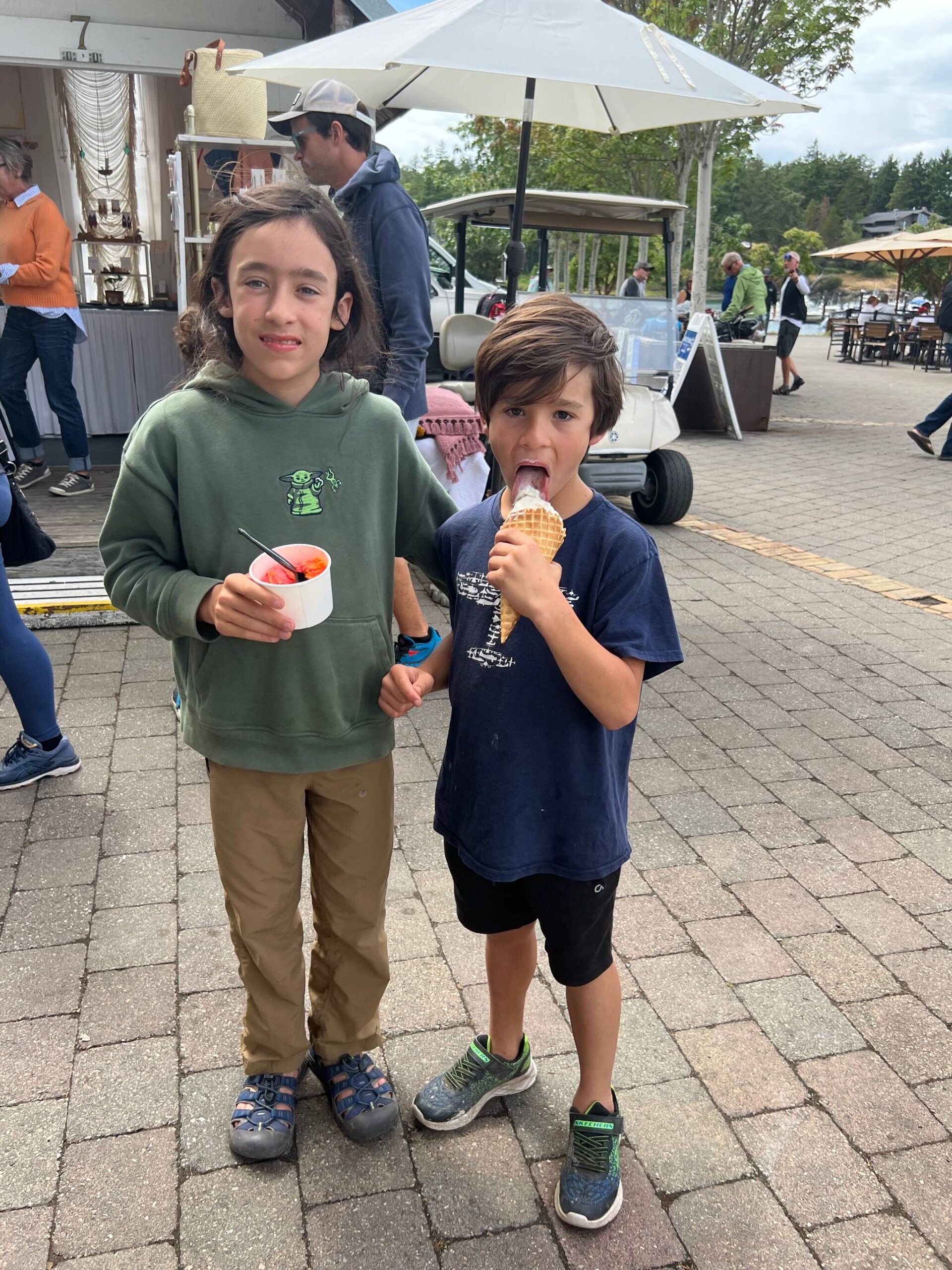 Contributed photo
Emre and Saul Som Castellano answer the question - where is the best icecream?