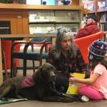 Contributed photo
Ruffles working with kids at Reading with Rover.