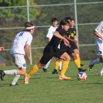 Heather Spaulding  Staff photo
Mateo Zapelli keeps the ball from LaConner while moving toward the goal.