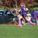 Heather Spaulding \ Staff photo
Charley Lawrence-Sampson rushes to the ball.