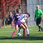 Heather Spaulding \ Staff photo
Charley Lawrence-Sampson defends the ball.