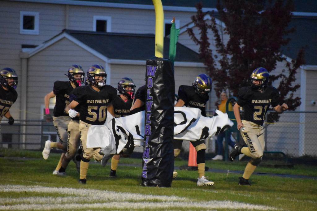 Kelley Balcomb-Bartok \ Staff photo
The Wolverines enter the field.
