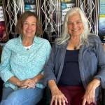 Heather Spaulding Staff photo
Lee Taylor and Theresa Simendinger in the Film Festival office.