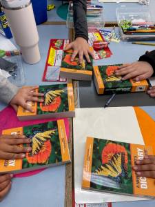 Contributed photo
Rotary dispurses dictionaries to elementary students
