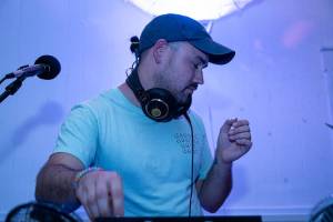 Brendan Casey, San Juan Island resident, plays his set as Katana Boy
Photo redits Siege Lehman