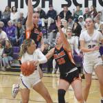 Isabel Ashley/Staff photo
Sarah Cruz, Junior, prepares to make a shot.