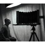 Angel Colmenares with the camera he uses for wet plate collodion photographs.
Submitted photo.