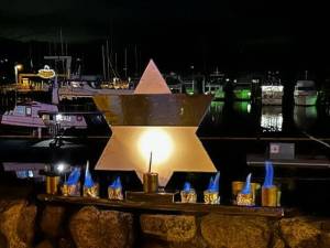 Heather Spaulding/Staff photo
The menorah made by Jason Knott