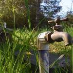 Kelley Balcomb-Bartok Staff photo
An unassuming faucet sits idle above PFES-contaminated well #2 which has been turned off due to dangerously high levels of PFAS, a toxic chemical known to be harmful to human health.