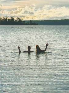 Heather Spaulding / Staff photo
A couple brave souls brave the winter ocean temperatures.