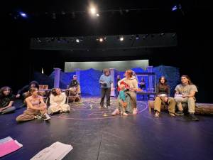 Submitted photo
Students rehearse for Lightening Thief: The Percy Jackson Musical, Jan. 18-21 at San Juan Community Theater