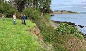 San Juan Island landowners on a Shore Friendly property visit with Friends of the San Juans and coastal experts. Submitted photo