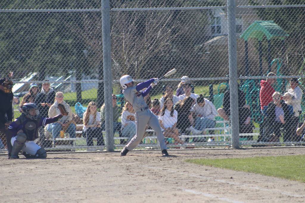 Staff photo/ Isabel Ashley
Joseph Holt, freshman, at bat