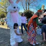 Heather Spaulding Staff photo
Easter Bunny and Carrot distribute chocolate at Roche Harbor.
