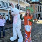 Heather Spaulding \ Staff photo
Easter Bunny and Carrot greet the excited kids.