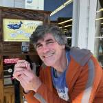 Heather Spaulding \ Staff photo
Matt Marinkovich with a newly stamped penny.