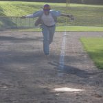 Heather Spaulding \ Staff photo
Senior Elliot Samonas sliding into home on Senior Night