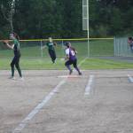 Heather Spaulding \ Staff photo
Page Carlton hits a double.