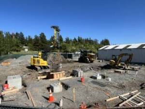 Contributed photo
The OPALCO team is busy upgrading the Friday Harbor Substation.