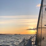 Submitted photo
Sunset captured from the bow of the teams boat, Loose Cannon, during the race