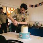 Contributed photo
Eric shakes a fellow scouts hand.