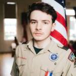 Contributed photo
Eric cuts the cake with his sword.