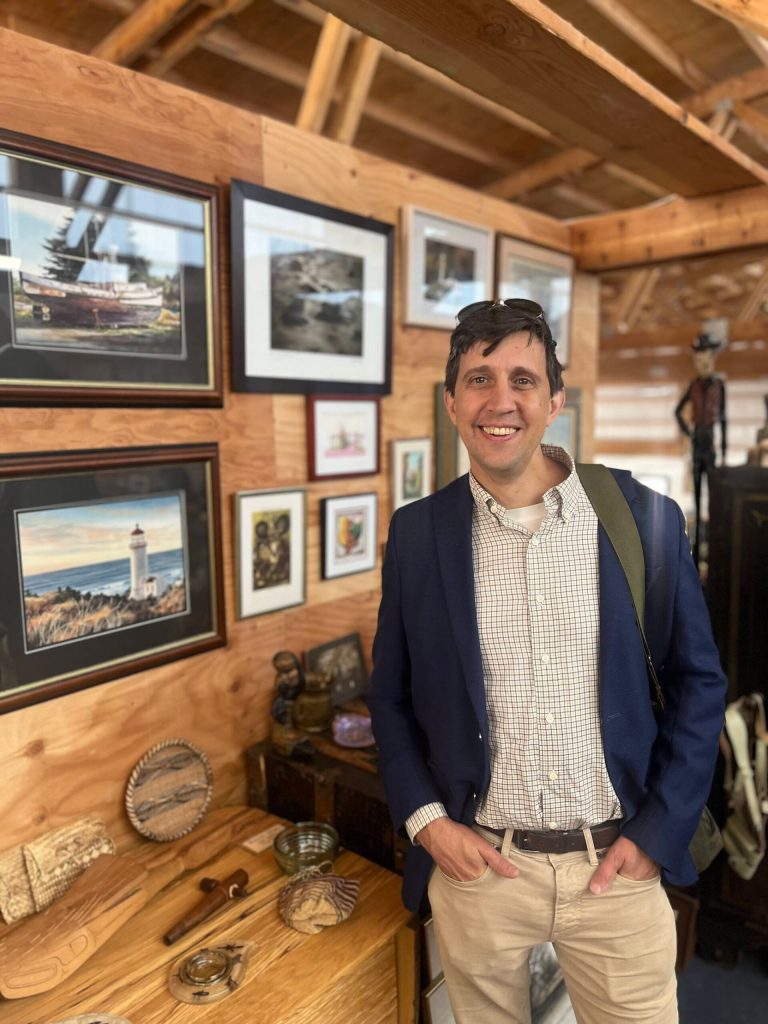 Colleen Smith Summers photo.
State Rep. Alex Ramel inside the Exchanges art gallery.