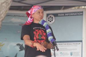 Heather Spaulding Staff photo
Chiyokten Paul Wagner tells Coast Salish stories at Limekiln.