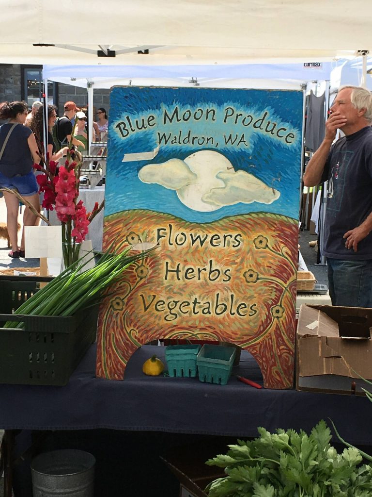 Contributed photo by Barbara Marrett
Blue Moon produce at the San Juan Island Farmers Market