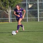 The Wolverines take the ball down field