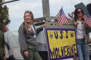 Heather Spaulding \ Staff photo
Seniors on their Top Gun float.
