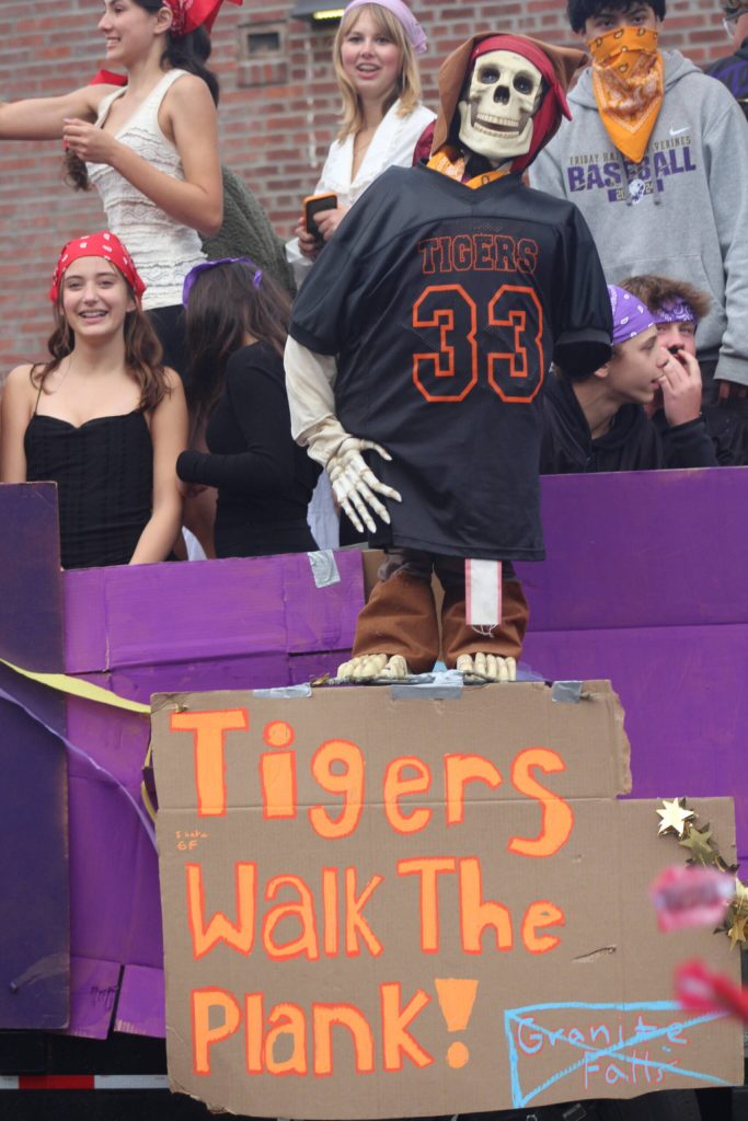 Heather Spaulding \ Staff photo
Sophomores showed some team spirit egging the Tigers on.