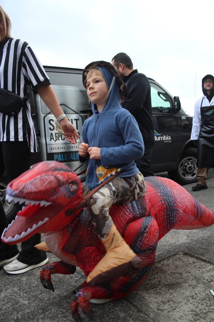 Heather Spaulding \ Staff photo
Another dinsaur roaring to life.