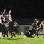 Contributed photo by John Simpson
Wolverine #44 Victor Valasquez successfully kicks a three point field goal.