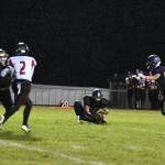 Contributed photo by John Simpson
Wolverine #44 Victor Valaquez successfully kicks the point after touchdown.