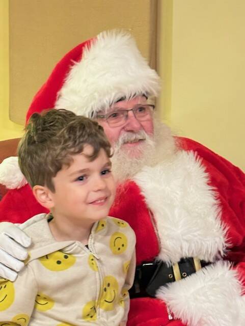 Heather Spaulding Staff photo
Santa posing with island youth.