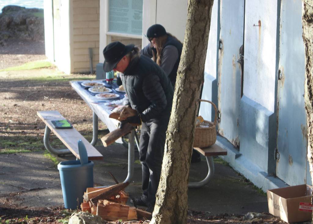 Lime Kiln Holiday Open House celebrators.