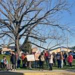 Contributed photo by Nancy DeVaux
Attendees of the Peoples Vigil.
