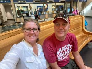 Contributed photo
Missy and Randy Martin at the Providence train station.