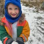 Contributed photo
Georgia Stucki shows off a perfect snowball.