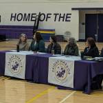 Contributed photo by Andrea Hillman
Panel left to right: Courtney Smith - Moderator - Safe San Juans, Jeanine Larson - Safe San Juans, Emily Schoneberg - Safe San Juans, Hailey Henderson-Paul - FHHS Counselor, Elizabeth Halsey - Juvenile Court Teresa Barnett - Prosecutors Office, Lukas Peter - Detective - Sheriffs Office