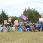 Kristina Stucki \ Staff photo
Some of the protest participants.