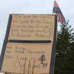 Kristina Stucki  Staff photo
One of the signs at the protest