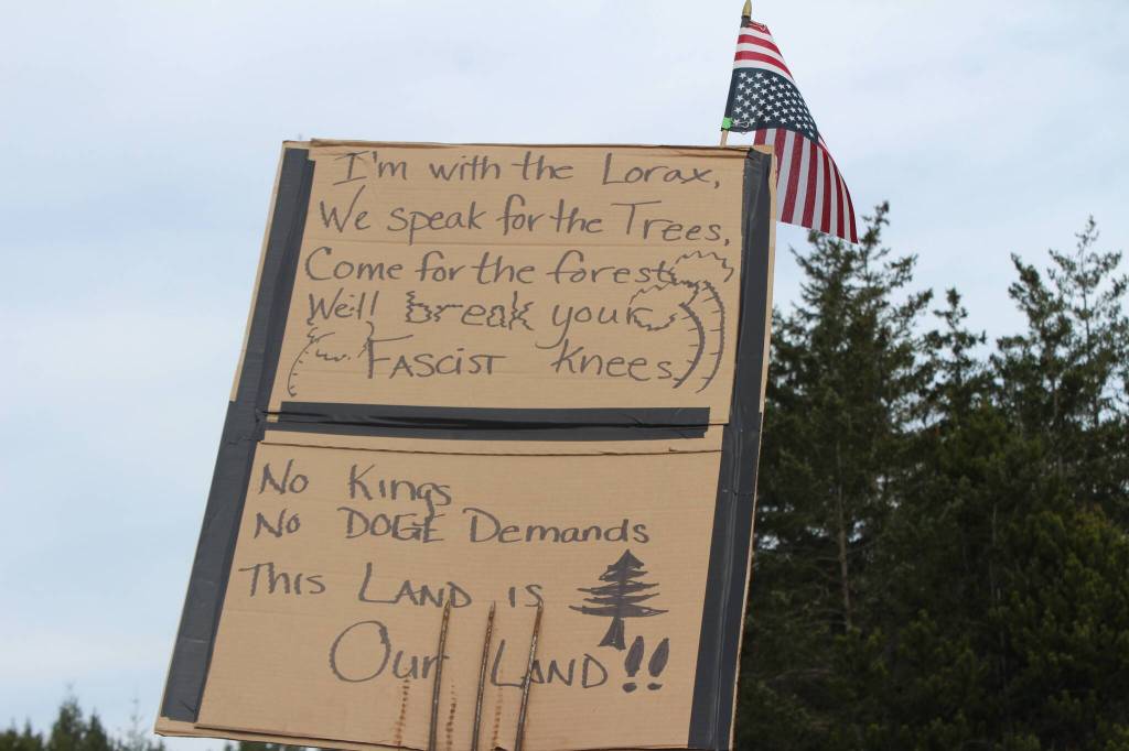Kristina Stucki  Staff photo
One of the signs at the protest