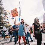contributed photo by Chase Anderson
Hundreds of islanders marched up Spring Street.