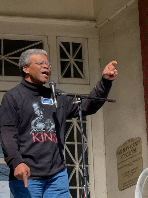 Heather Spaulding \ Staff photo
Ray Jackson, speaking not as the mayor but a concerned citizen.