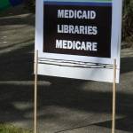 Heather Spaulding \ Staff photo
One of the Hands Off signs.