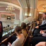 Contributed photo
Eco Club members expressing their first-hand experiences as youth of San Juan Island to our 40th District Representative Alex Ramel.